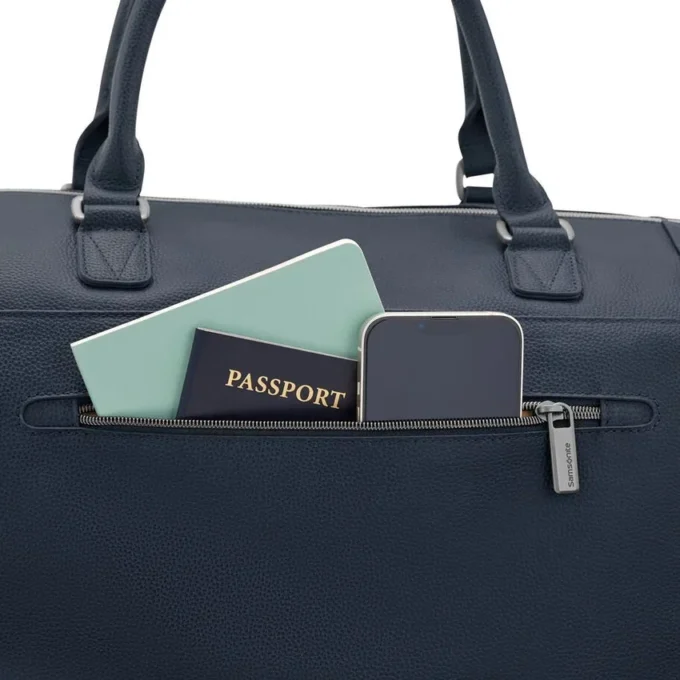 Klassischer Wochenendkoffer aus Leder