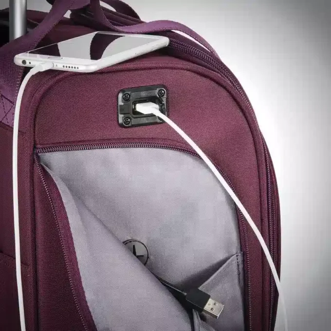 Spinner-Unter-Sitz-Tasche mit USB-Anschluss